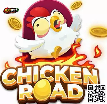 Chicken Road en Playdoit México con carretera, personaje avícola y obstáculos arcade